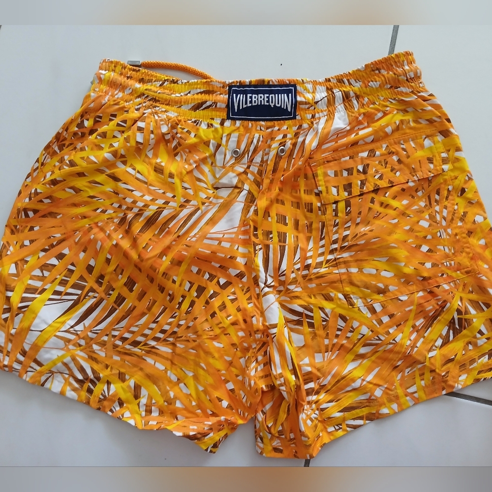 Vilebrequin Orange and Yellow Swim Shorts